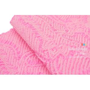 帯揚げ　帯揚　正絹　総絞り　ピンク　七五三帯揚げ