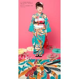 七五三 着物 7歳 正絹 着物セット 紅一点 ...の詳細画像1