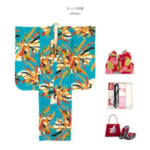 七五三 着物 7歳 正絹 着物セット 紅一点 ...の詳細画像2