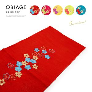 帯揚げ 振袖用 成人式 正絹 振袖 盛装 IKKO 梅 花 流水