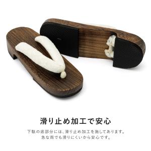 下駄 レディース レース 浴衣向け 夏 茶 黒...の詳細画像4