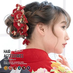 SOUBIEN（創美苑） 髪飾り 卒業式 リボン 桜 花 りぼん 縮緬 パール