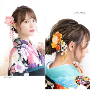髪飾り 成人式 つまみ細工 かんざし 簪 袴 ...の詳細画像3