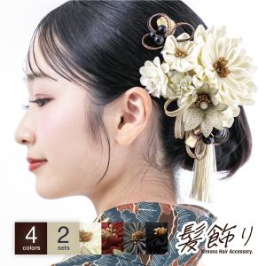 アンティーク　花嫁　成人式　結婚式　和櫛　簪 Prices down）髪飾り 蒔絵塗り 前櫛 平打ち簪セット「桜」 成人式 簪