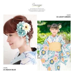 浴衣 髪飾り 花 夏 フラワー ガーベラ ぶら...の詳細画像1