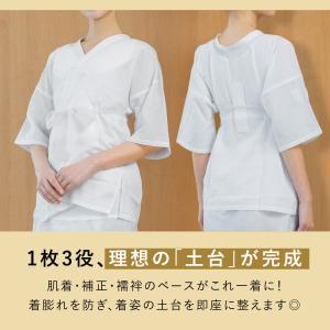 半襦袢 肌襦袢 洗える レディース マルジュ ...の詳細画像1