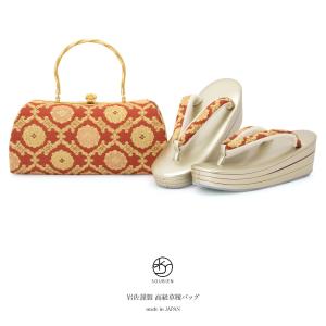 SOUBIEN（創美苑） 草履バッグセット 留袖 世美庵 金色 ゴールド 桜 藤
