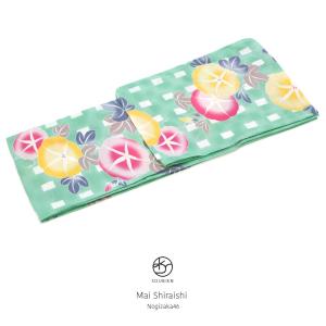 レディース浴衣 ブランド 乃木坂46 白石麻衣 薄緑色 グリーン クリーム 椿 菊 TEIJIN テイジンテトロン 吸水速乾 夏祭り 花火大会 女性用 仕立て上がり 【フリーサイズ】 SOUBIEN（創美苑） レディース浴衣 ブランド 乃木坂46 白石麻衣 薄緑色