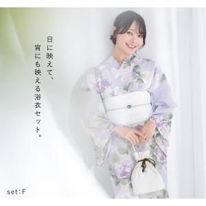 浴衣セット プチプラ 浴衣 3点セット レディ...の詳細画像1