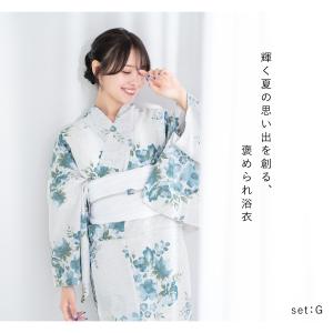 浴衣セット プチプラ 浴衣 3点セット レディ...の詳細画像1