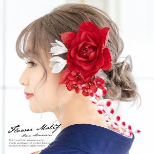成人式 髪飾り 赤 ゴールドの商品一覧 通販 Yahoo ショッピング
