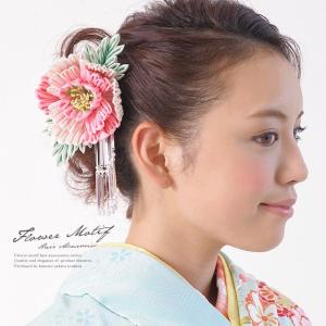 SOUBIEN（創美苑） 簪 かんざし 2点セット 赤 レッド 梅 菊 花 藤