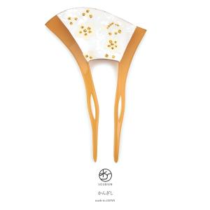 SOUBIEN（創美苑） バチ型簪 金色 ゴールド ティアラ 冠 フェイク