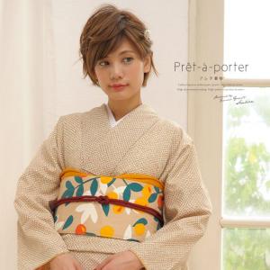 洗える着物 黄緑 染め縮緬 桜 袷 プレタ着物 : きもの館 創美苑 - 通販