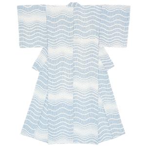 SOUBIEN（創美苑） 長襦袢 水色 スカイブルー 鱗文様 仕立て上がり