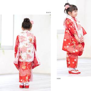 レンタル 七五三 女の子 3歳 着物 被布 フ...の詳細画像3