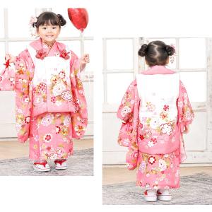 レンタル 七五三 女の子 3歳 着物 被布 フ...の詳細画像1
