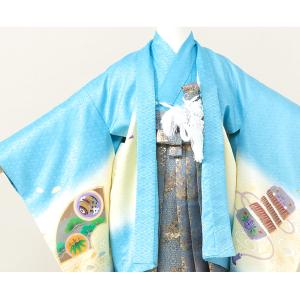七五三 着物 レンタル 小さめ5歳 男の子 フ...の詳細画像2
