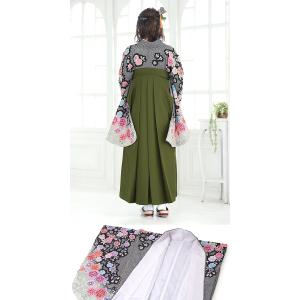 レンタル 卒業式 袴 女性 袴セット 黒 ブラ...の詳細画像2