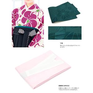 レンタル 卒業式 袴 女性 袴セット 赤紫 パ...の詳細画像3