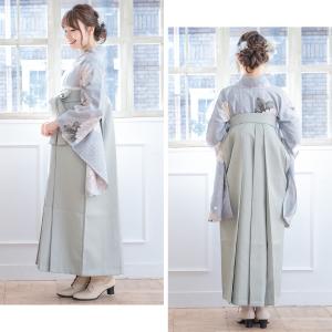 レンタル 卒業式 袴 女性 袴セット 水色 灰...の詳細画像1