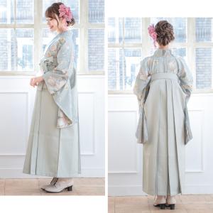 レンタル 卒業式 袴 女性 袴セット 灰色 グ...の詳細画像1