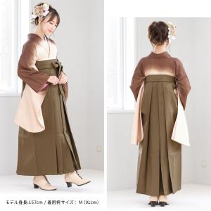 レンタル 卒業式 袴 女性 袴セット 茶色 ブ...の詳細画像1