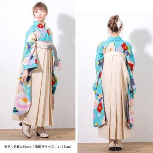 レンタル 卒業式 袴 女性 袴セット 水色 ス...の詳細画像1