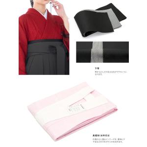レンタル 卒業式 袴 女性 袴セット 赤 レッ...の詳細画像3