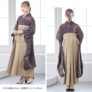 レンタル 卒業式 袴 女性 袴セット 灰紫 パ...の詳細画像1
