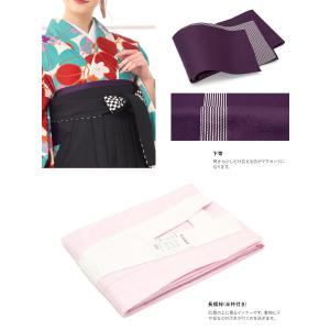 レンタル 卒業式 袴 女性 袴セット 水色 ブ...の詳細画像3