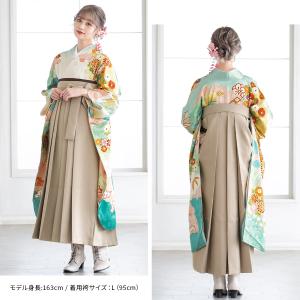 レンタル 卒業式 袴 女性 袴セット 青緑 水...の詳細画像1