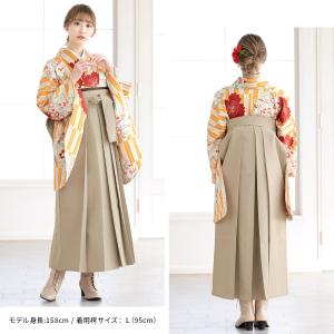 レンタル 卒業式 袴 女性 袴セット 橙色 オ...の詳細画像1