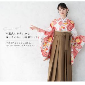 レンタル 卒業式 袴 女性 袴セット 赤 レッ...の詳細画像1