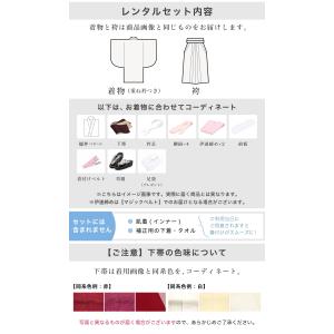 レンタル 卒業式 袴 女性 袴セット 着物セッ...の詳細画像5