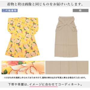 レンタル 卒業式 袴 女性 袴セット 着物セッ...の詳細画像3
