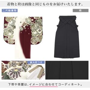 レンタル 卒業式 袴 女性 袴セット 着物セッ...の詳細画像3