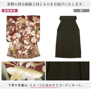 レンタル 卒業式 袴 振袖 女性 袴セット 着...の詳細画像3