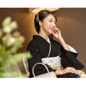 黒留袖 レンタル 結婚式 着物 フルセット 正...の詳細画像2