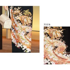 黒留袖 レンタル 結婚式 着物 フルセット 正...の詳細画像4