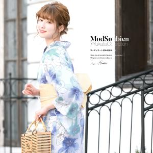 SOUBIEN（創美苑） 浴衣 レディース 3点セット 浴衣/兵児帯/下駄