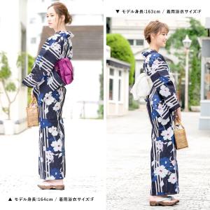 浴衣 レディース セット 作り帯 レトロ 浴衣...の詳細画像4