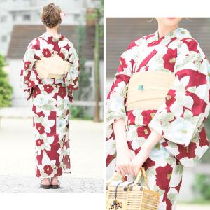 浴衣 レディース セット 作り帯 レトロ 浴衣...の詳細画像2