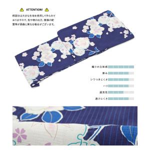 浴衣 レディース セット レトロ 作り帯 3点...の詳細画像2