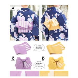 浴衣 レディース セット レトロ 作り帯 3点...の詳細画像3