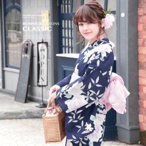 SOUBIEN（創美苑） 浴衣 レディース セット 作り帯 レトロ 浴衣セット