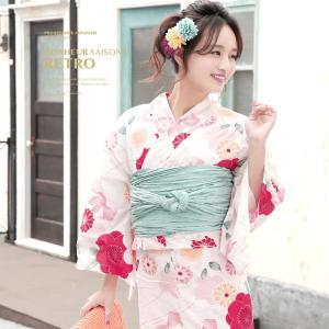 値下げ！七五三 3歳 着物　bonheur saisons 淡色ピンク bonheur saisons（ボヌールセゾン） 浴衣 レディース 浴衣セット 夏
