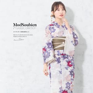 浴衣 レディース セット 浴衣セット 半幅帯 大...の商品画像