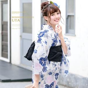 浴衣 セット レディース 浴衣セット 半幅帯 大人 3点セット 黄色 青