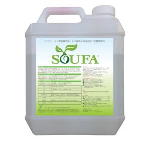 シロアリ対策・防炎  SOUFA（ソウファ）4kg　ホウ酸系防蟻防腐防炎剤 高濃度ホウ酸水｜FUSSASHOP